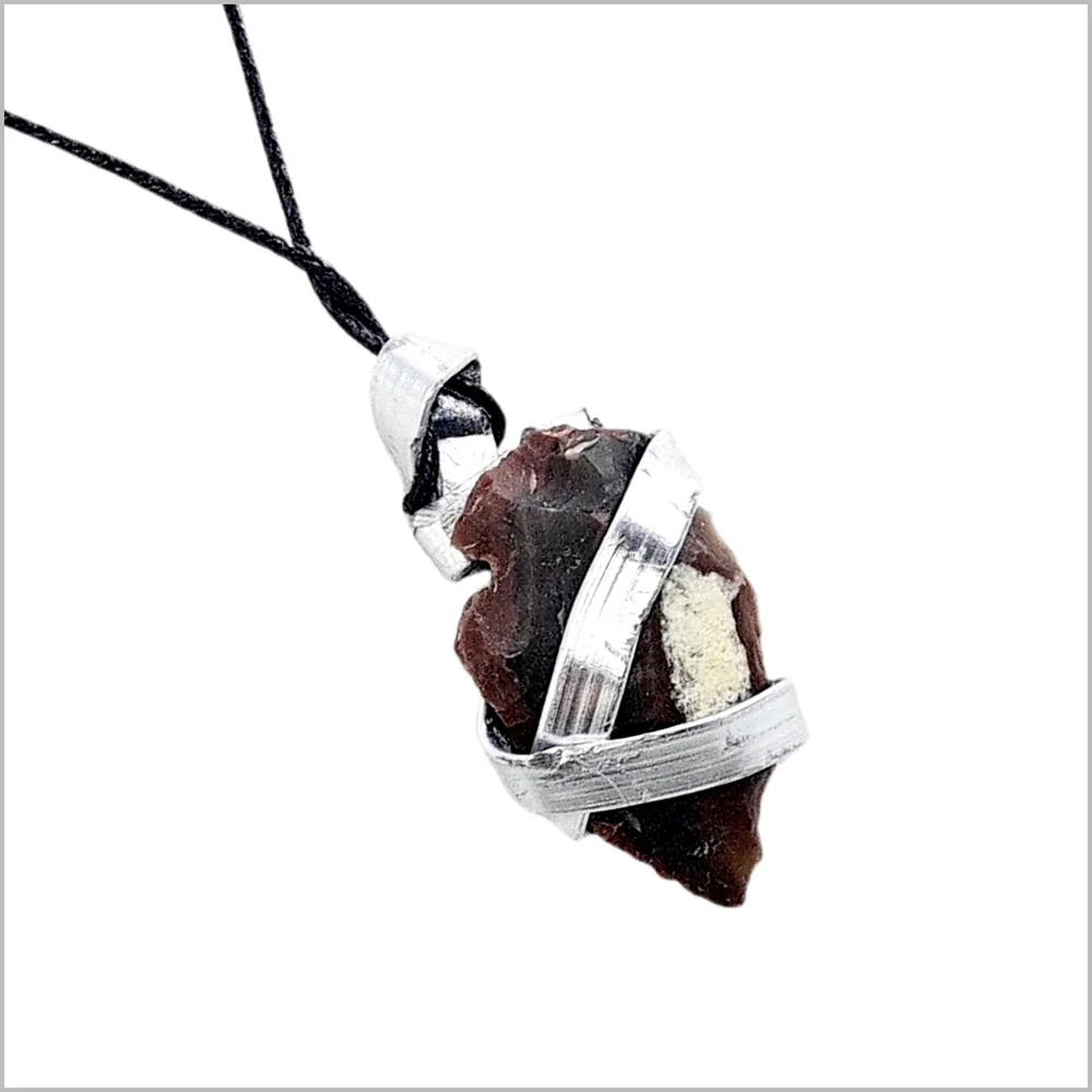 Double Sided Arrowhead Pendant Necklace with Adjustable Black Cord. NWOT